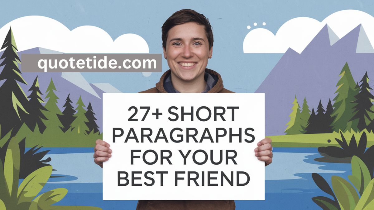 27+ Short Paragraphs for Your Best Friend