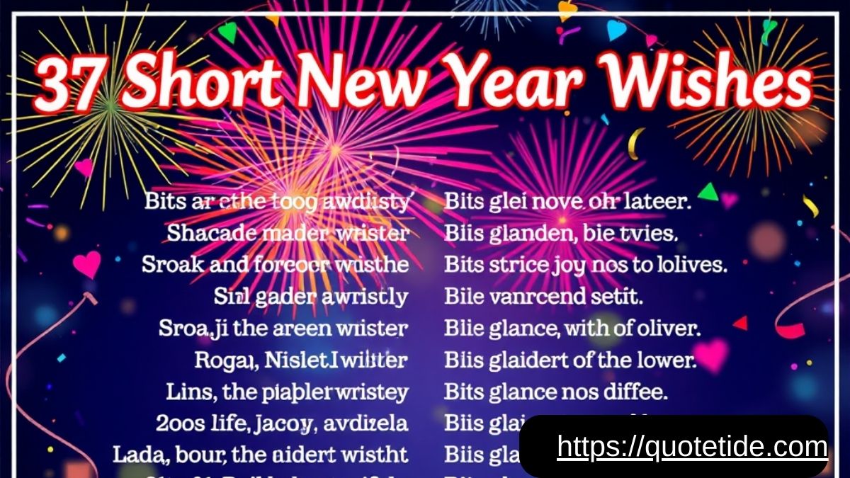 37 Short New Year Wishes to Kickstart 2025 with Positivity and Joy