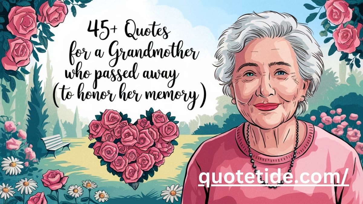 45+ Quotes for a Grandmother Who Passed Away (To Honor Her Memory)