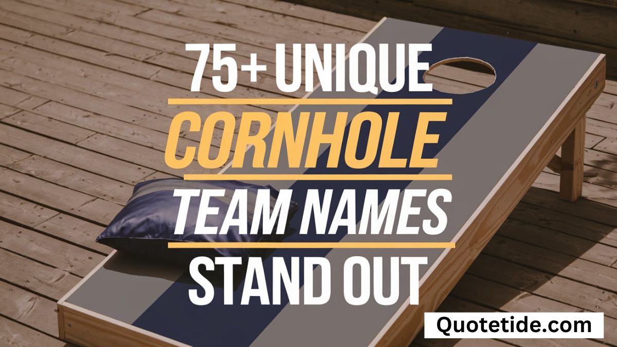 75+ Unique Cornhole Team Names That Stand Out