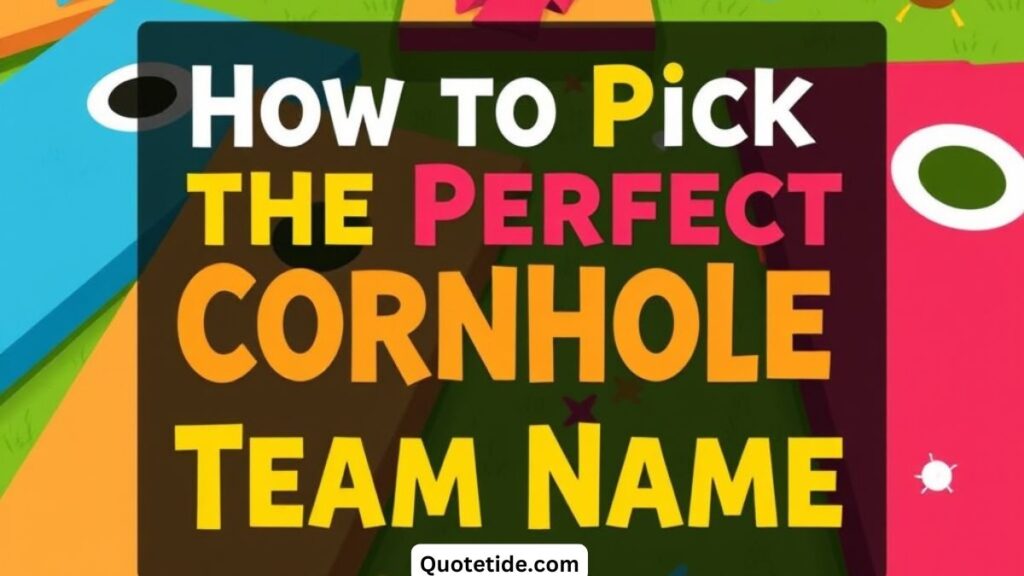 75+ Unique Cornhole Team Names That Stand Out