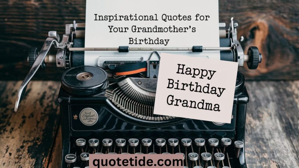 Inspirational Quotes for Your Grandmother’s Birthday