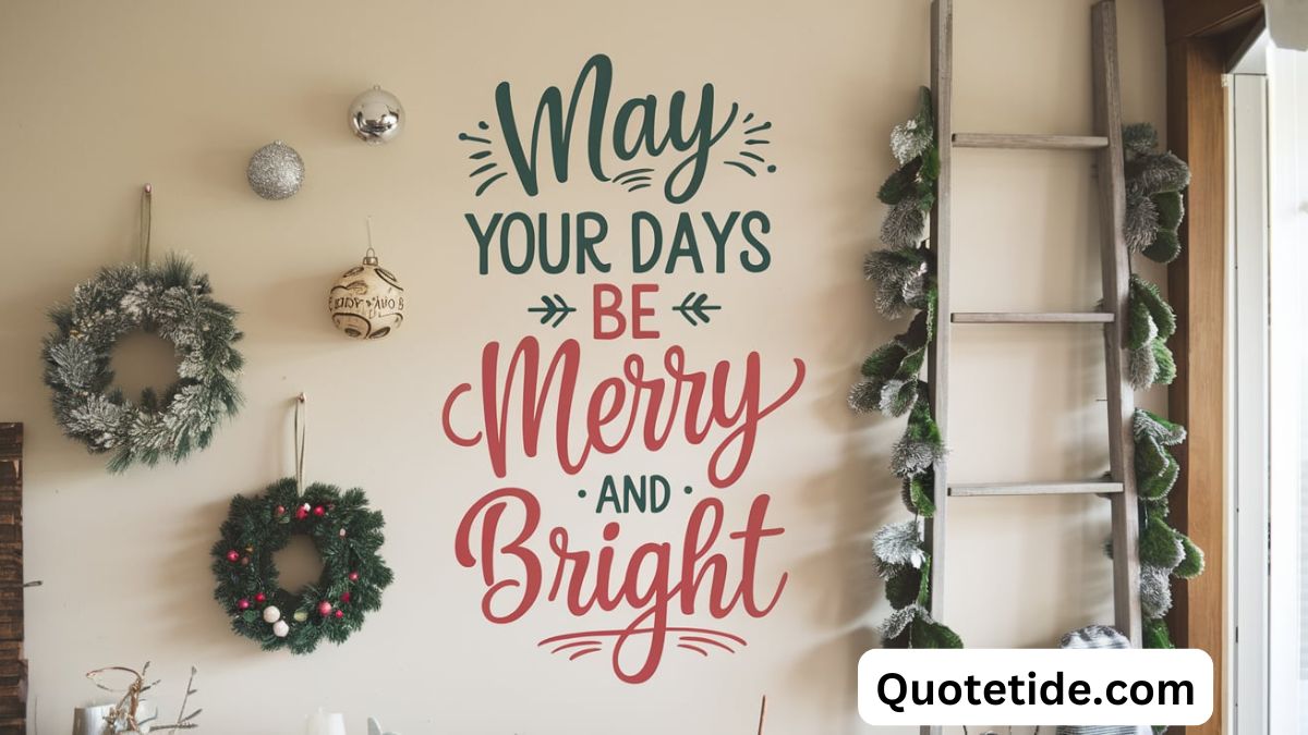 "May Your Days Be Merry and Bright" Quotes to Spread Holiday Cheer