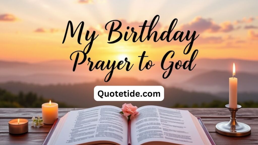 105 Deep Heart Touching Birthday Prayer For Myself