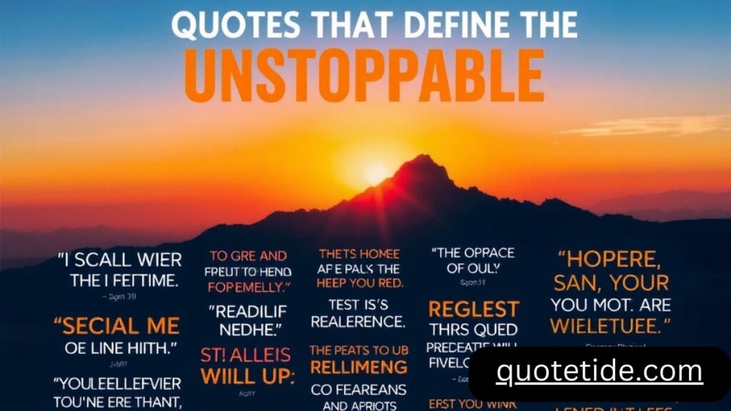 40 Unstoppable Quotes: Wisdom from Great Minds Who Never Gave Up