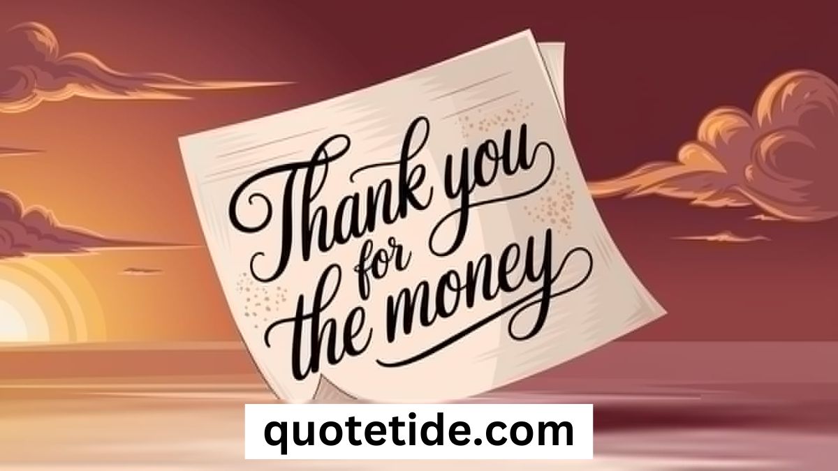 Short Messages to Say “Thank You for the Money”