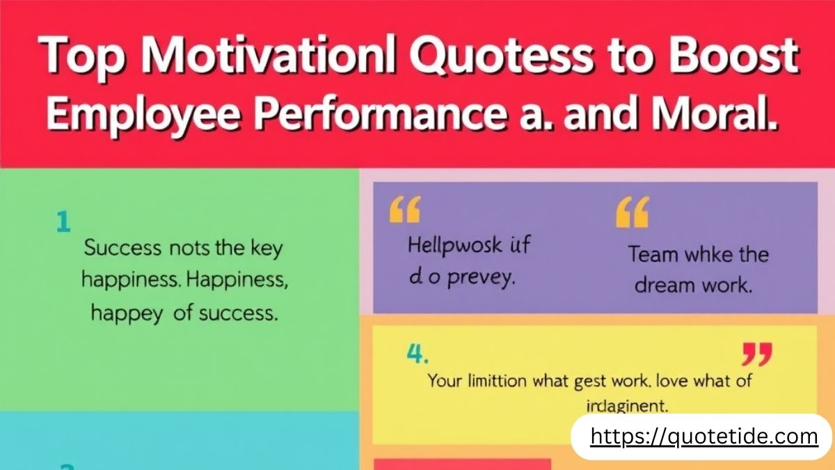 Top Motivational Quotes to Boost Employee Performance and Morale