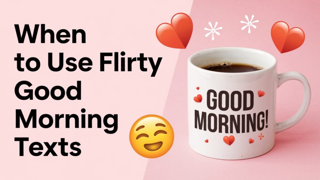 Flirty Good Morning Texts to Send Your Crush (For Guys) 