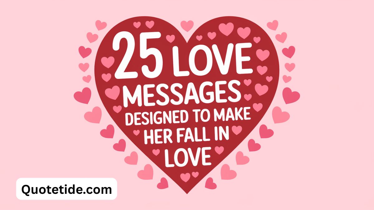25 Love Messages Designed to Make Her Fall in Love