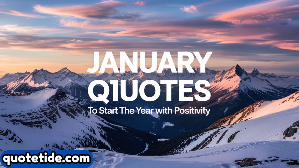 January Inspirational Quotes to Start the Year with Positivity