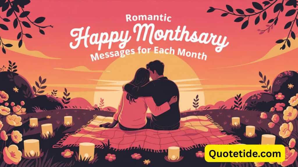 Romantic Happy Monthsary Messages for Each Month

