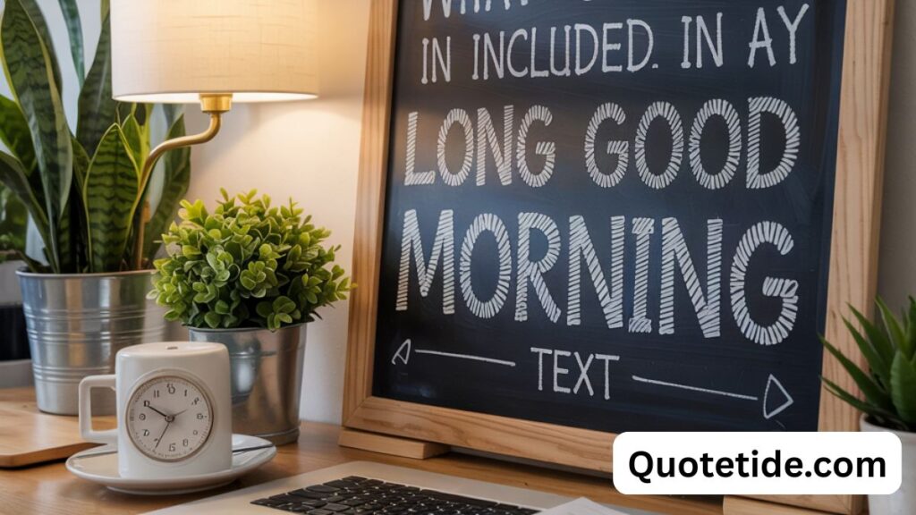 Long Good Morning Paragraphs for Someone Important in Your Life