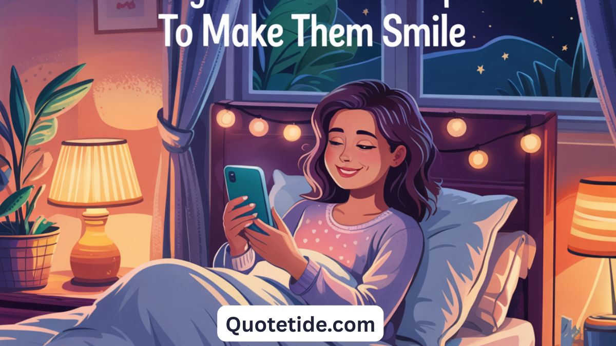 Sweet Good Night Messages for Someone Special to Make Them Smile