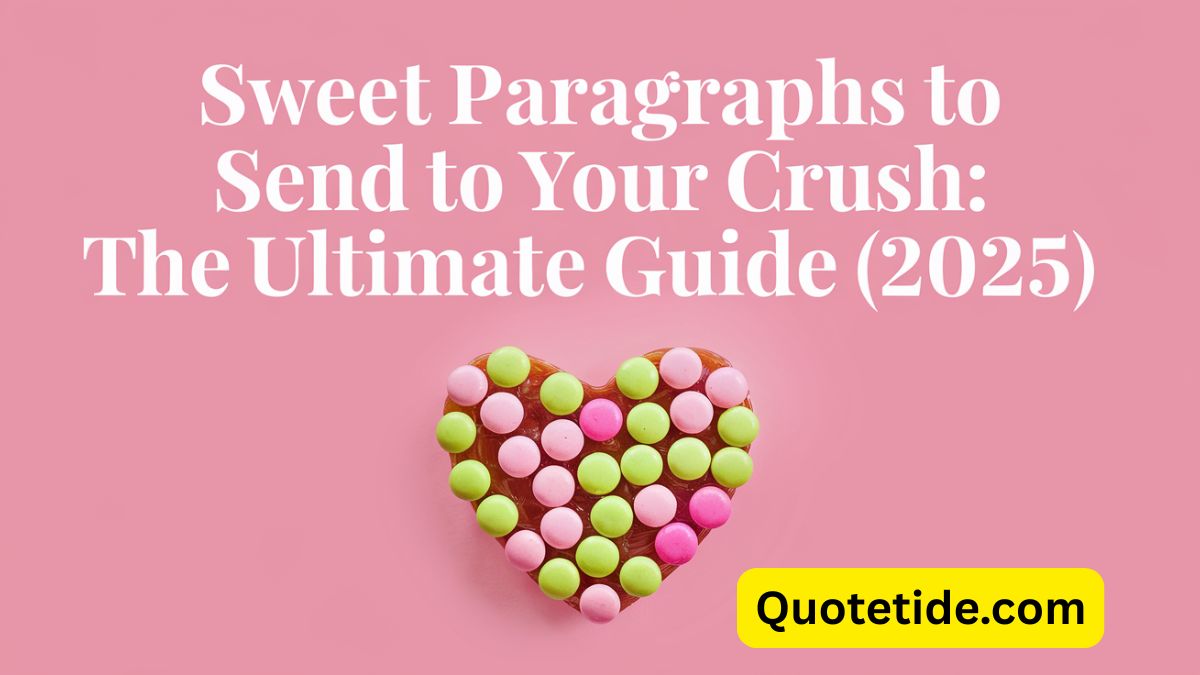 Sweet Paragraphs to Send to Your Crush The Ultimate Guide